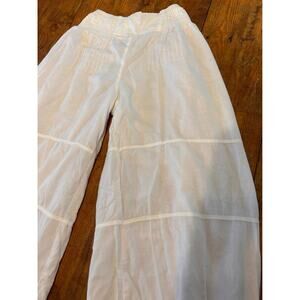 Women's White Wide Leg Pants